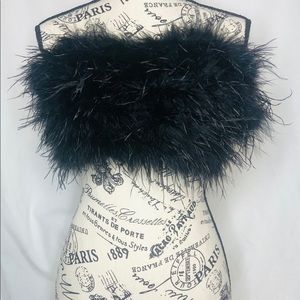 Feather bandeau top